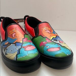 Pokemon Kids Sneakers - Vibrant Red, Green, Black